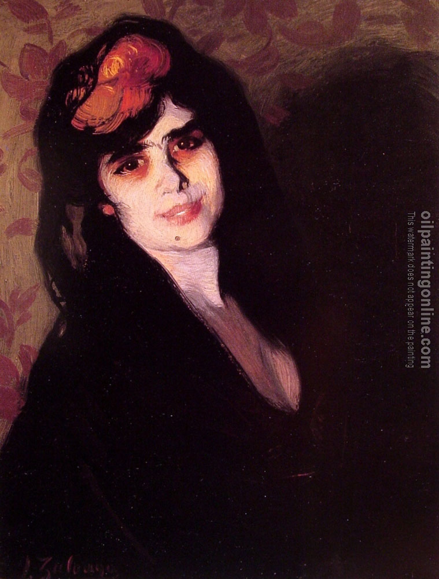 Zabaleta, Ignacio Zuloaga y - Portrait of a young woman